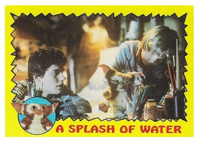 Gremlins / A Splash of Water / Topps #20 / 1984