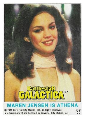 Battlestar Galactica / Maren Jensen is Athena / Topps #67 / 1978
