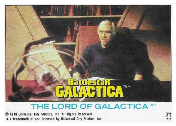 Battlestar Galactica / The Lord of Galactica / Topps #71 / 1978