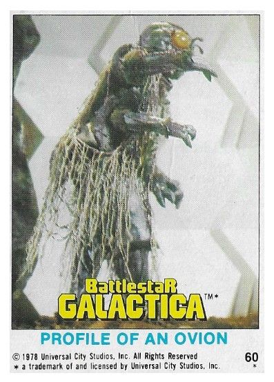 Battlestar Galactica / Profile of an Ovion / Topps #60 / 1978