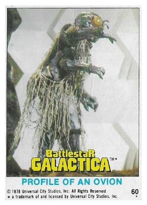 Battlestar Galactica / Profile of an Ovion / Topps #60 / 1978