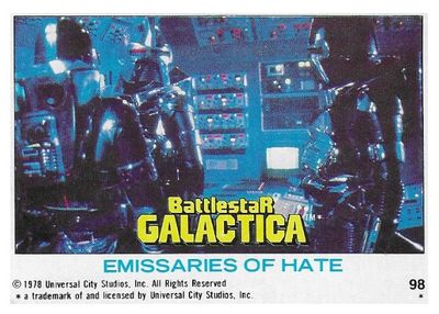 Battlestar Galactica / Emissaries of Hate / Topps #98 / 1978