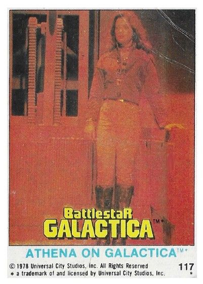 Battlestar Galactica / Athena On Galactica / Topps #117 / 1978