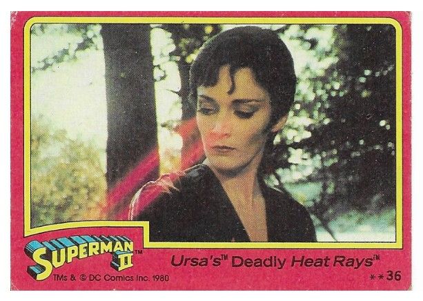 Superman II / Ursa's Deadly Heat Rays / 1980 / Topps #36