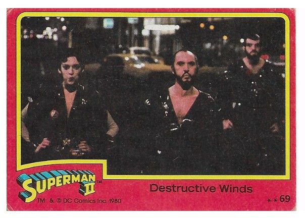 Superman II / Destructive Winds / 1980 / Topps #69
