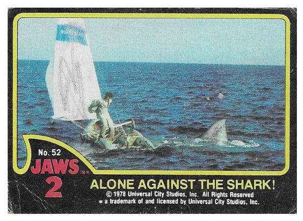 Jaws 2 / Alone Against the Shark! / 1978 / Topps #52