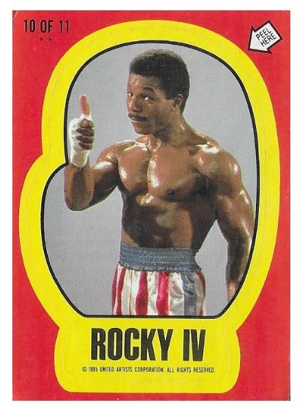 Rocky IV / Apollo Creed / 1985 / Topps #10