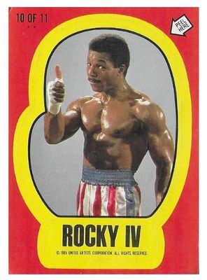 Rocky IV / Apollo Creed / 1985 / Topps #10
