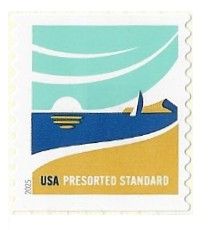United States / 2025 / Beach and Sailboat / Presorted Standard