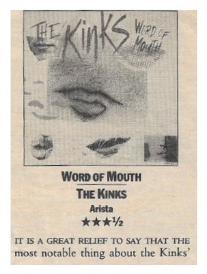 Kinks, The / Word of Mouth / 1985