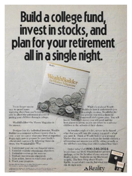 Reality / WealthBuilder by Money Magazine / 1990