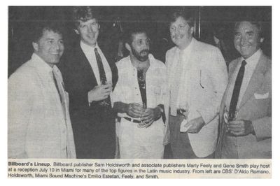 Estefan, Emilio / Billboard's Lineup / 1986