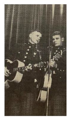 Everly Brothers, The / On Stage in Their Marine Uniforms