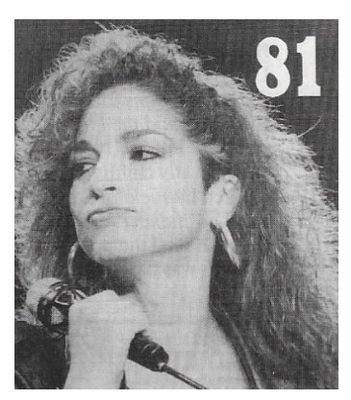 Estefan, Gloria / On Stage-Closeup-Looking to Her Right