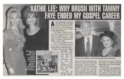 Gifford, Kathie Lee / Why Brush with Tammy Faye Ended My Gospel Career / 1995