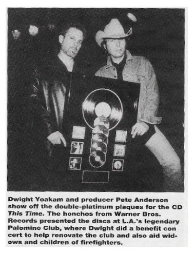 Yoakam, Dwight / Palomino Club-with Pete Anderson / 1995