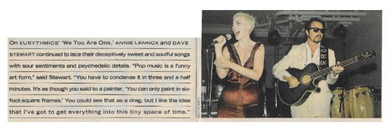 Eurythmics / Pop Music is a Funny Art Form / 1989
