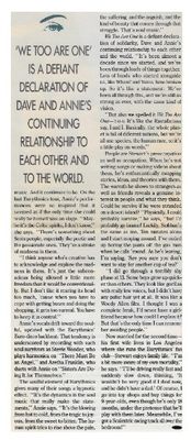 Eurythmics / We Too Are One--Defiant Declaration / 1989