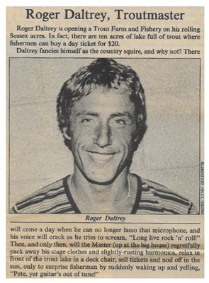 Daltrey, Roger / Roger Daltrey, Troutmaster / 1983