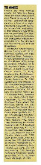 Monkees, The / Tour Dates and Story / 1986