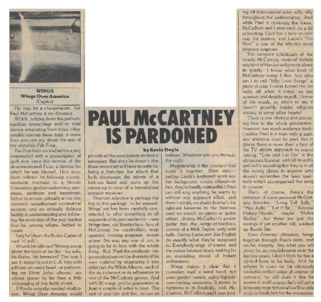 McCartney, Paul / Wings Over America / 1976
