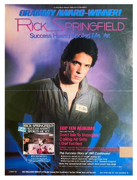 Springfield, Rick / Success Hasn't Spoiled Me Yet / 1982