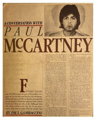 McCartney, Paul / A Conversation with Paul McCartney / 1979