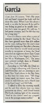 Garcia, Jerry / Rolling Stone Story / 10-1-92