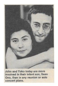 Lennon, John / More Involved in Their Infant Son / 1970s