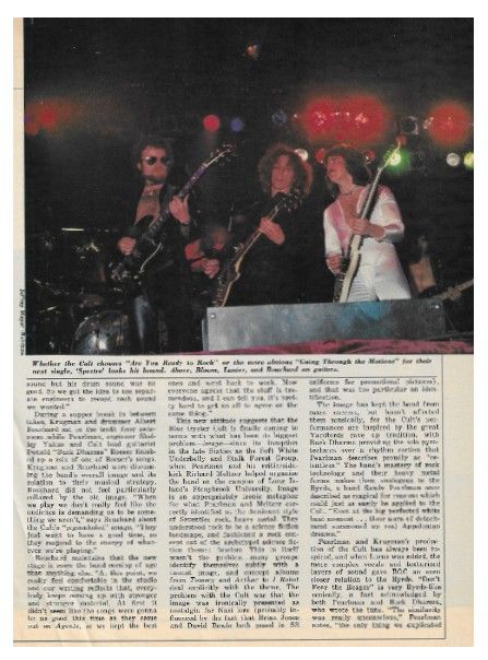 Blue Oyster Cult / Circus Magazine Story / 12-77