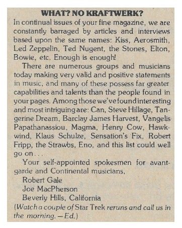 Kraftwerk / What? No Kraftwerk? / 1977