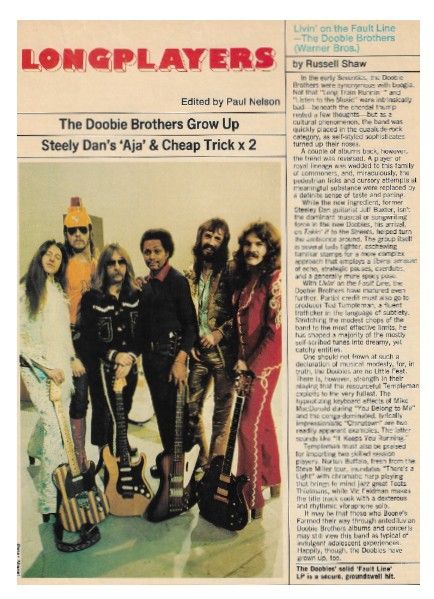 Doobie Brothers, The / Livin' on the Fault Line / 1977