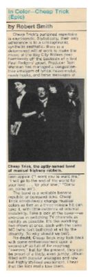 Cheap Trick / In Color / 1977 / by Robert Smith