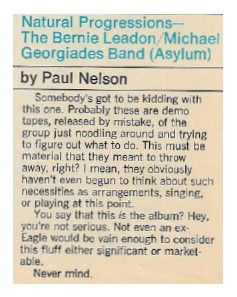 Leadon, Bernie (+ Michael Georgiades) / Natural Progressions / 1977