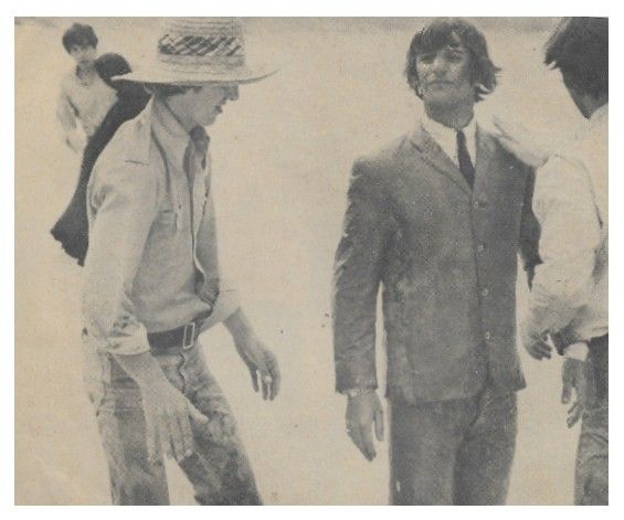 Beatles, The / George + Ringo on the Beach in Scene from Help! / 1965