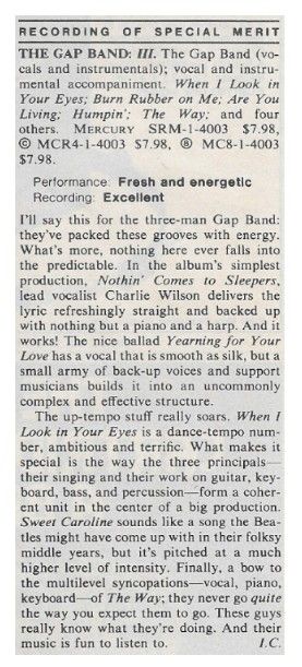Gap Band, The / Gap Band III / 1980