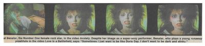 Benatar, Pat / In the Video 'Anxiety' / 1984