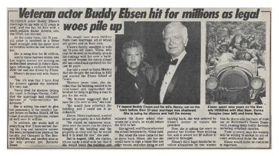 Ebsen, Buddy / Legal Woes Pile Up / 1984