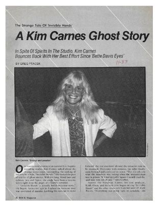 Carnes, Kim / A Kim Carnes Ghost Story / 1983