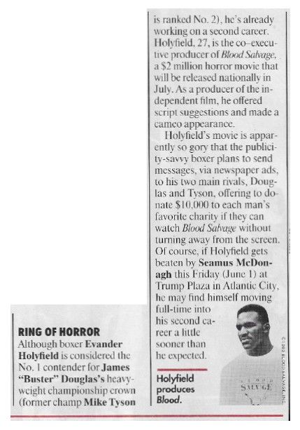 Holyfield, Evander / Ring of Horror / 1990