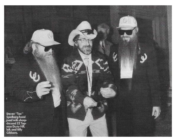 ZZ Top--Steven Spielberg / Hand Jived with Dusty Hill + Billy Gibbons / 1990