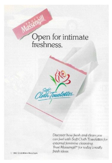 Massengill / Soft Towelettes / 1990