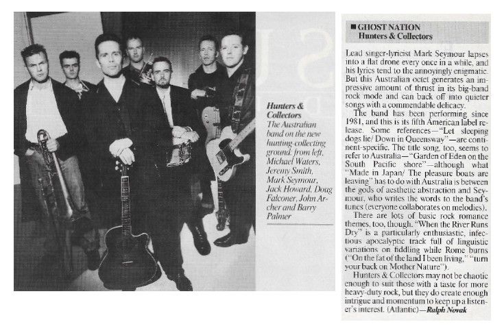 Hunters + Collectors / Ghost Nation / 1990