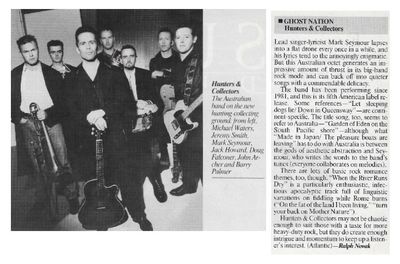 Hunters + Collectors / Ghost Nation / 1990