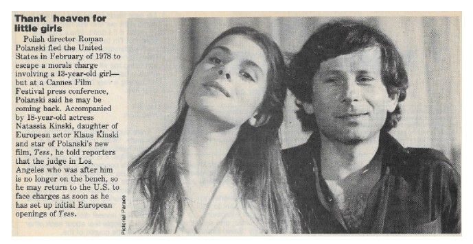 Kinski, Nastassja--Roman Polanski / Thank Heaven for Little Girls / 1979