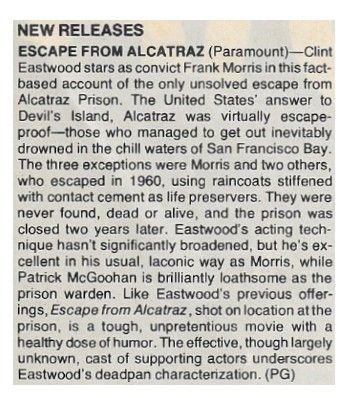 Eastwood, Clint / Escape from Alcatraz / 1979