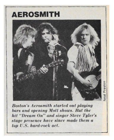 Aerosmith / Started Out Playing Bars / 1979