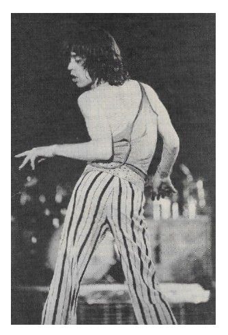 Rolling Stones, The / Mick Jagger On Stage--Striped Pants / 1975