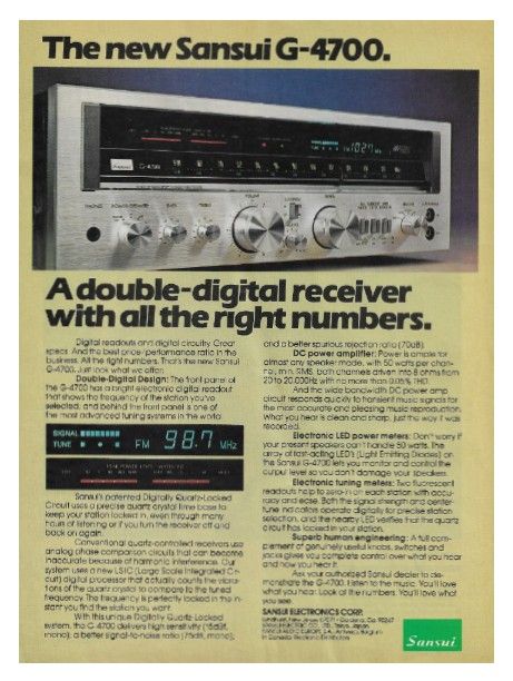 Sansui / The New Sansui G-4700 / 1979