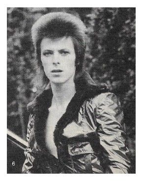 Bowie, David / Outdoors--Wearing Shiny Jacket / 1970s